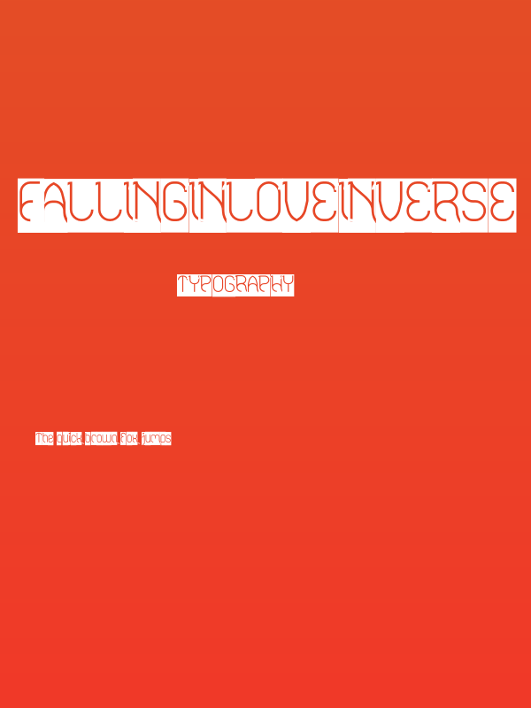 FALLINGINLOVEInverse Poster