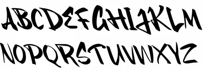 FALSETAG_ Schriftart Groß