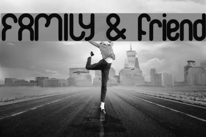 FAMILY & friend Font examples