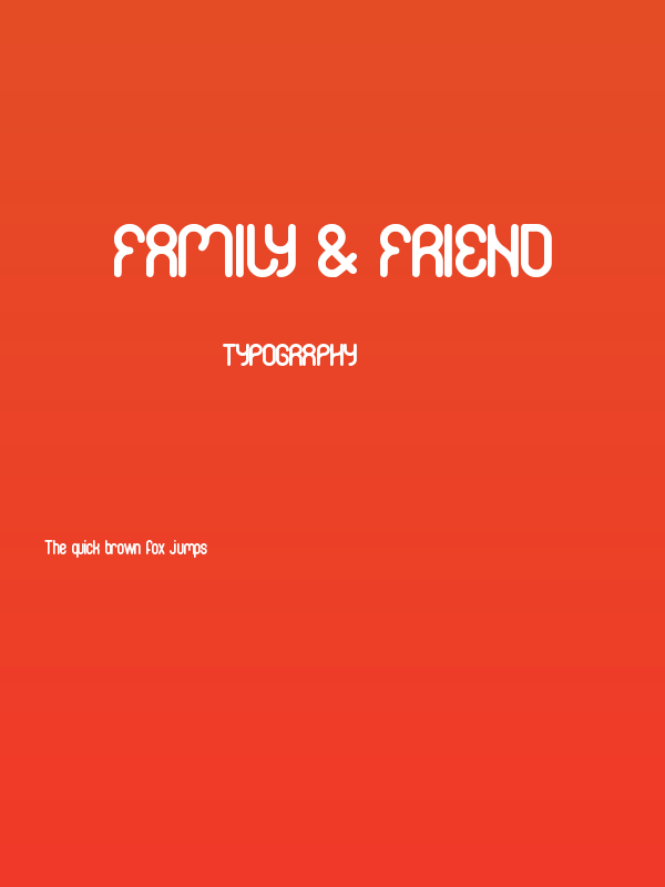 FAMILY & friend Poster