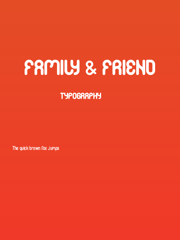 FAMILY & friend Poster