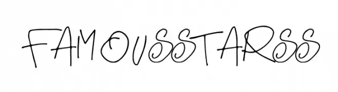 FAMOUS STARSS Descarca Fonturi Gratis
