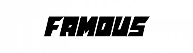 FAMOUS  font caratteri gratis