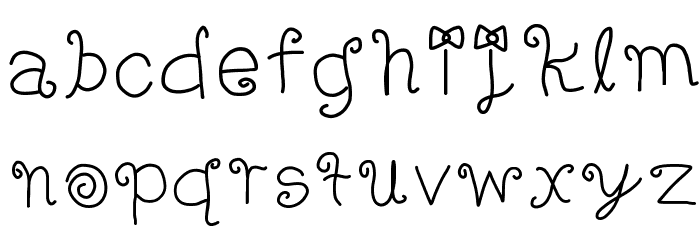 FANCY! Font LOWERCASE