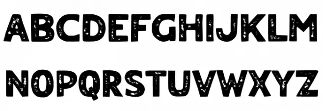 FANTONY ROUGH Schriftart Groß