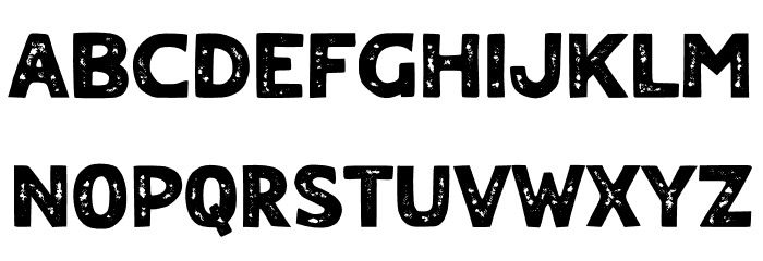 FANTONY ROUGH Schriftart Kleinbuchstaben