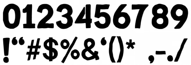 FANTONY Font Alte caractere