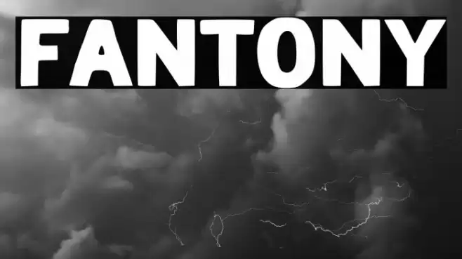 FANTONY Font examples
