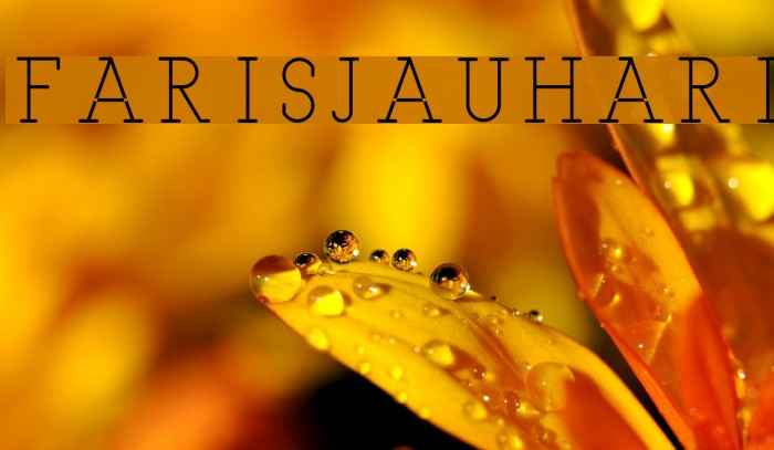 FARISJAUHARI Font examples