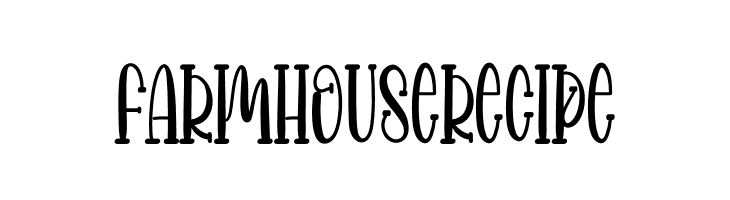 FARMHOUSE RECIPE  font caratteri gratis