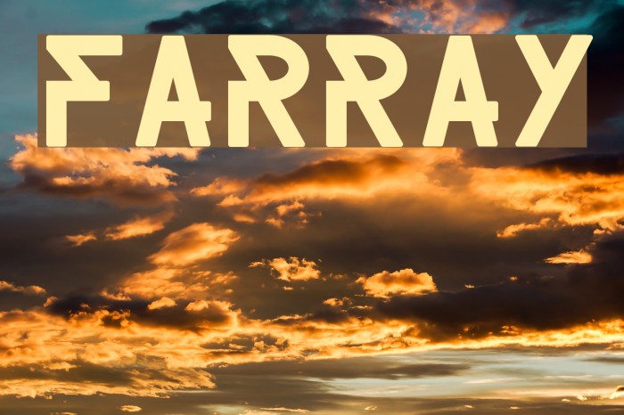 FARRAY Font examples
