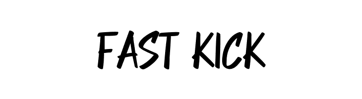 FAST KICK  Frei Schriftart Herunterladen