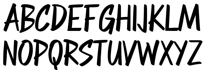 FAST KICK Font UPPERCASE