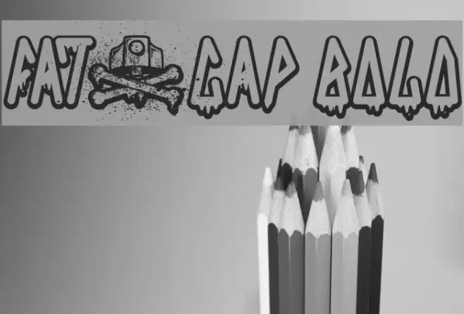 FAT&CAP Bold Font examples