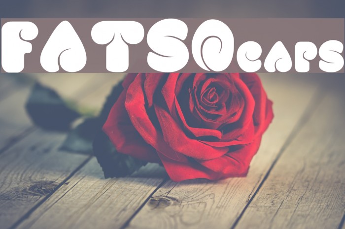 FATSOcaps Font examples