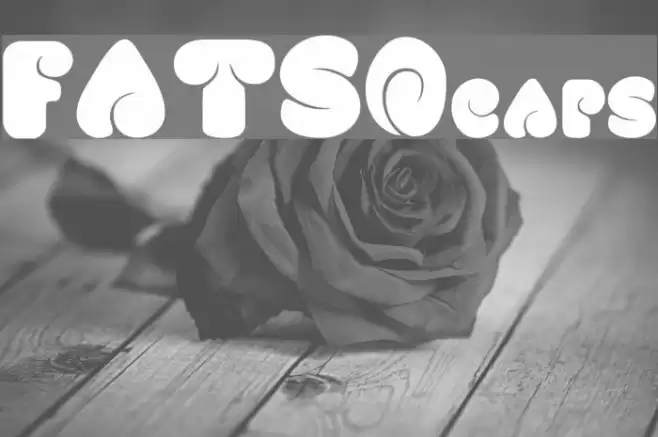 FATSOcaps フォント examples