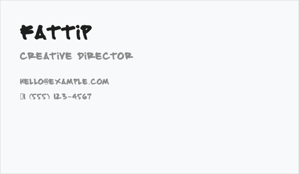 FATTIP Business Card