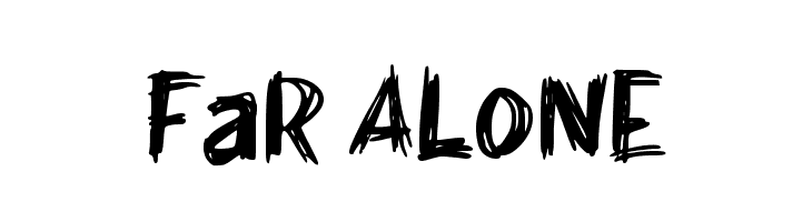 FaR ALoNE  フリーフォントのダウンロード