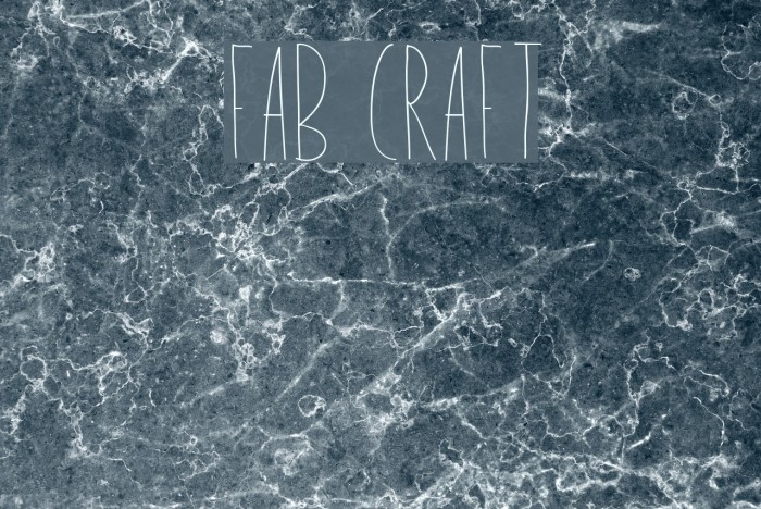 Fab Craft フォント examples