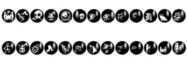 FabCreaturesInverted フォント 小文字