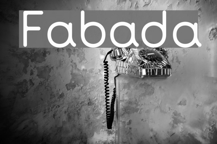 Fabada Font examples