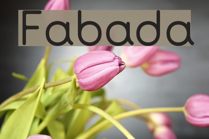 Fabada Font examples