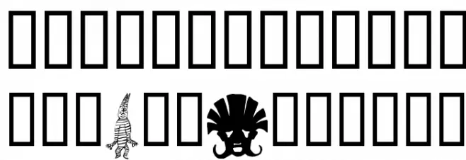 Fabeldyr Font UPPERCASE