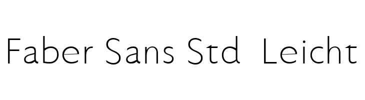 Faber Sans Std 45 Leicht  Free Fonts Download