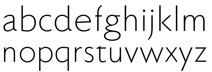 Faber Sans Std 45 Leicht フォント 小文字