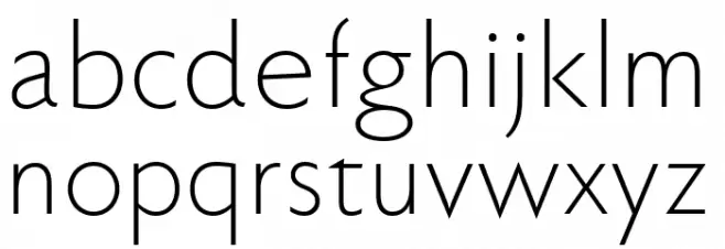 Faber Sans Std 45 Leicht フォント 小文字