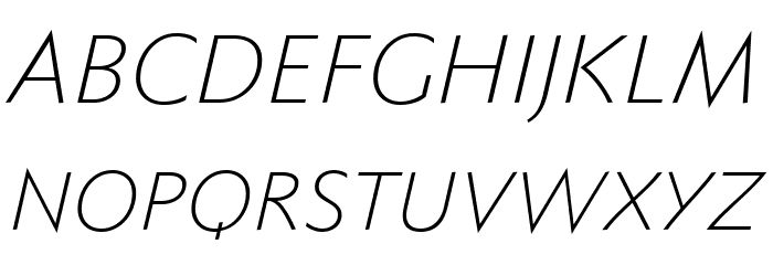 Faber Sans Std 46 Leicht Kursiv Font OTHER CHARS