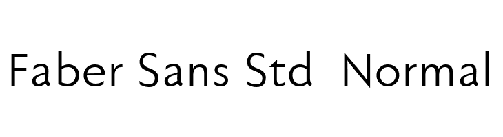 Faber Sans Std 55 Normal Шрифта