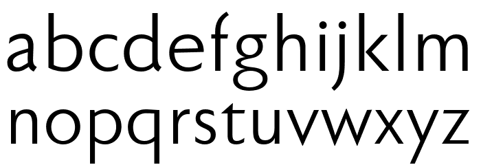 Faber Sans Std 55 Normal Font LOWERCASE