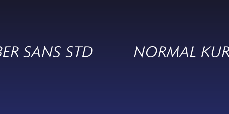 Faber Sans Std 56 Normal Kursiv Social Header