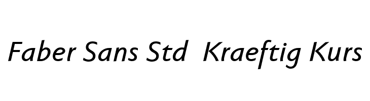Faber Sans Std 66 Kraeftig Kurs  Descarca Fonturi Gratis