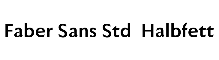 Faber Sans Std 75 Halbfett  免费字体下载