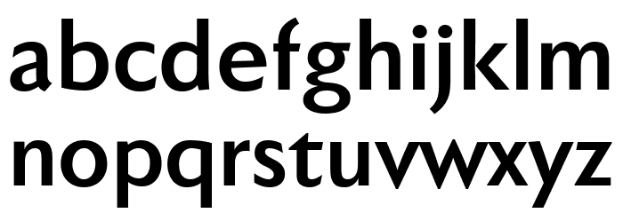 Faber Sans Std 75 Halbfett Font LOWERCASE