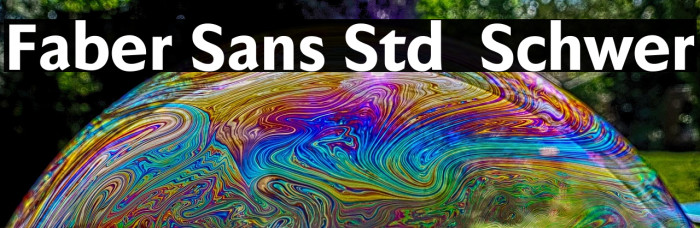 Faber Sans Std 85 Schwer Example 1