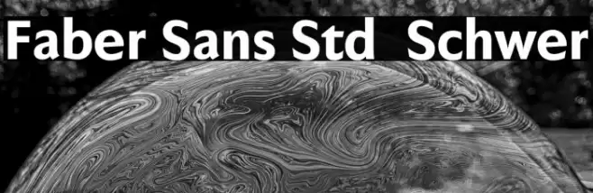 Faber Sans Std 85 Schwer Font examples