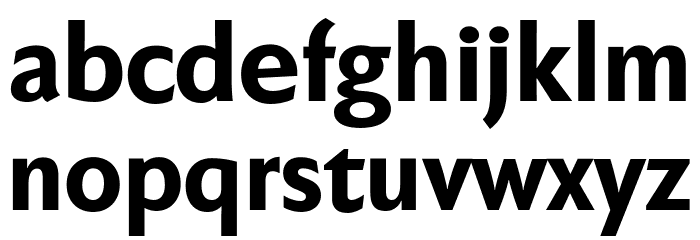 Faber Sans Std 85 Schwer Шрифта строчной
