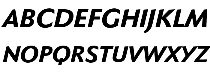 Faber Sans Std 86 Schwer Kursiv Font OTHER CHARS