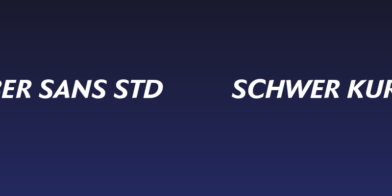 Faber Sans Std 86 Schwer Kursiv Social Header