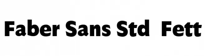 Faber Sans Std 95 Fett  font caratteri gratis