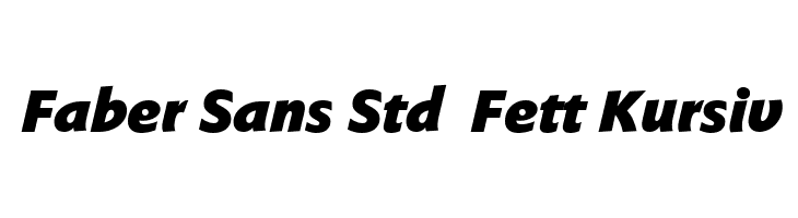 Faber Sans Std 96 Fett Kursiv  لخطوط تنزيل
