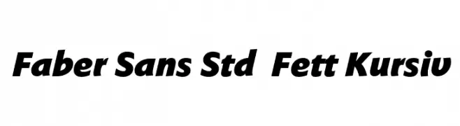 Faber Sans Std 96 Fett Kursiv  font caratteri gratis