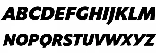 Faber Sans Std 96 Fett Kursiv Fonte MAIÚSCULAS
