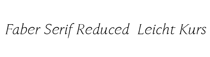 Faber Serif Reduced 46 Leicht Kurs  フリーフォントのダウンロード