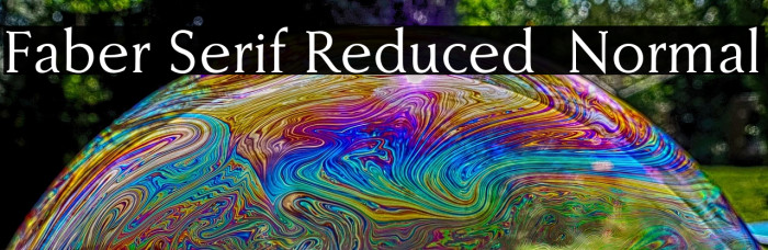 Faber Serif Reduced 55 Normal Example 3