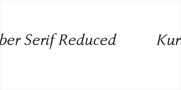 Faber Serif Reduced 56 Kursiv Logo