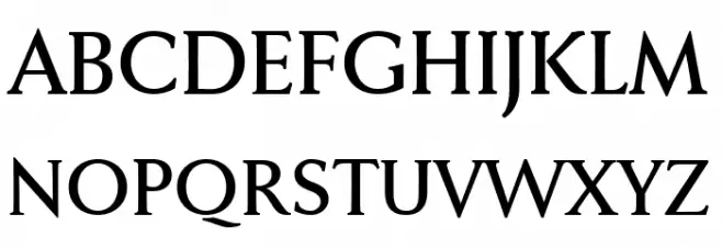 Faber Serif Reduced 65 Kräftig Caratteri MAIUSCOLE